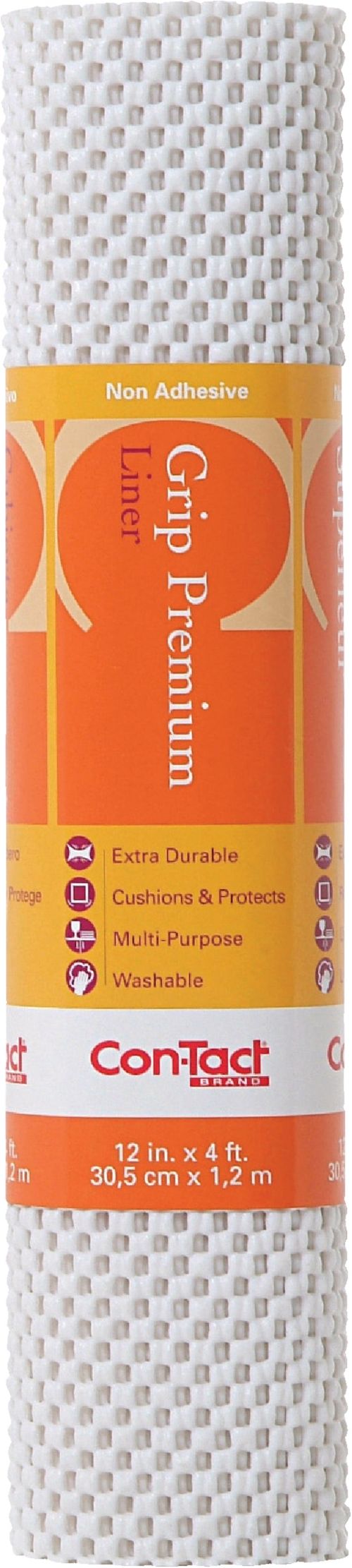 Con-Tact 12 In. x 4 Ft. Taupe Grip Premium Non-Adhesive Shelf