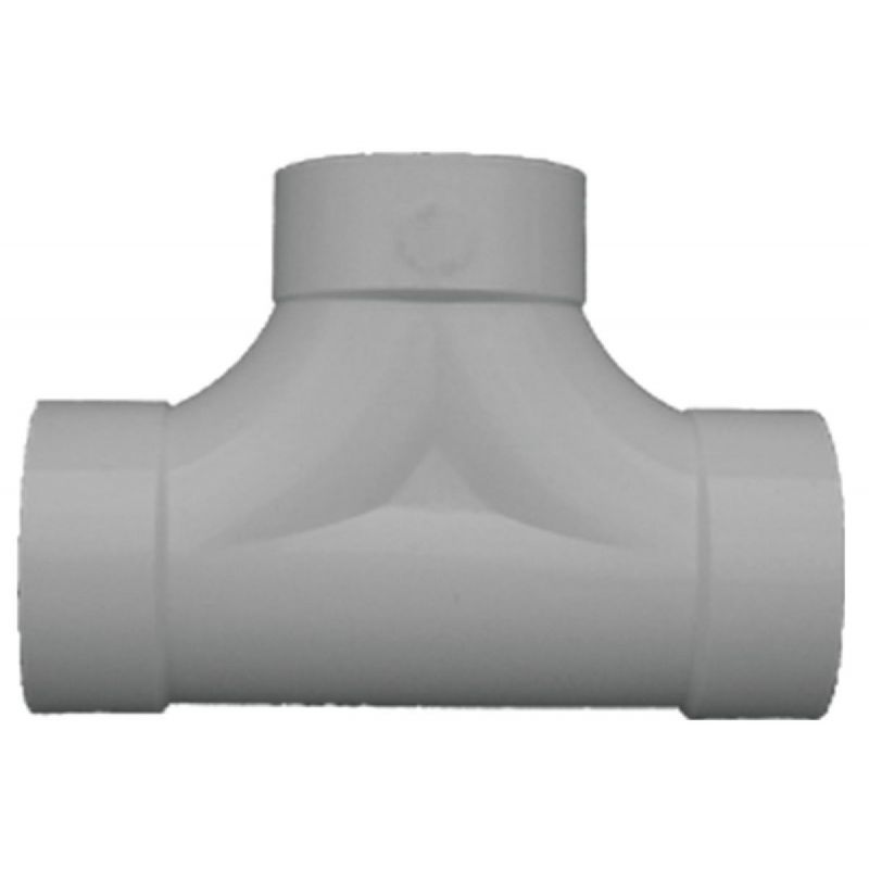 IPEX Canplas PVC Sewer &amp; Drain Cleanout 2-Way Tee 4&quot; 4 In.