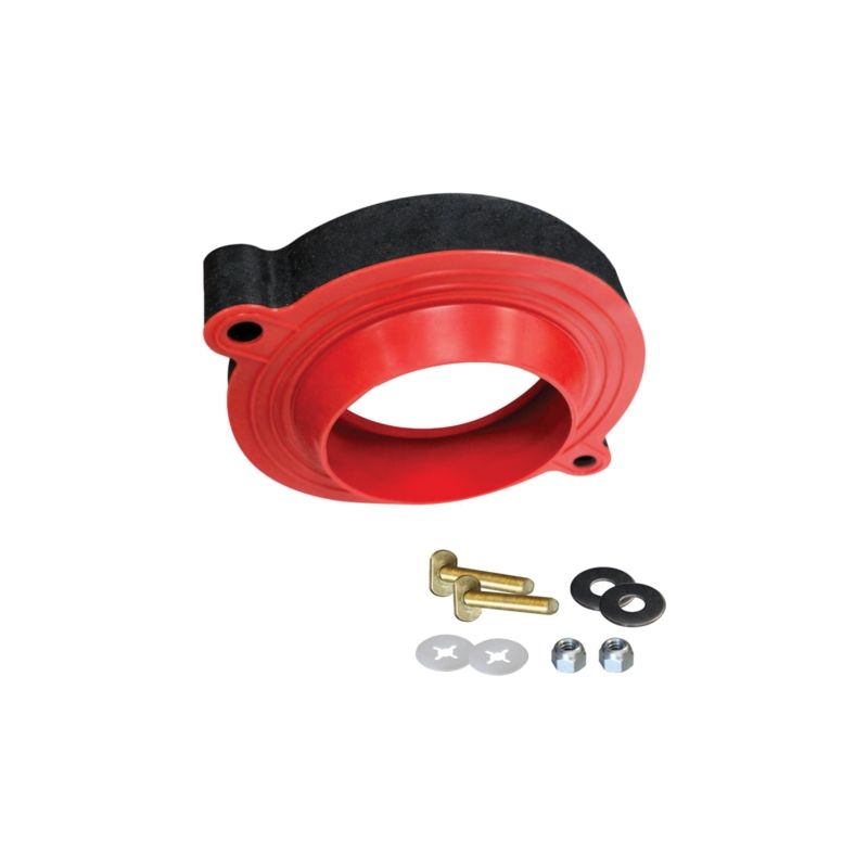 Korky 6000BP Toilet Seal Kit, Foam/Rubber, Red, For: 3 in and 4 in Drain Pipes Red