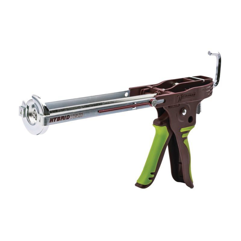 Newborn 211-HTS Caulk Gun, 1/10 gal Cartridge, Ergonomic Trigger Handle Green/Red