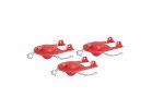 Korky 2001TP Toilet Flapper, Rubber, Red, 3/PK Red