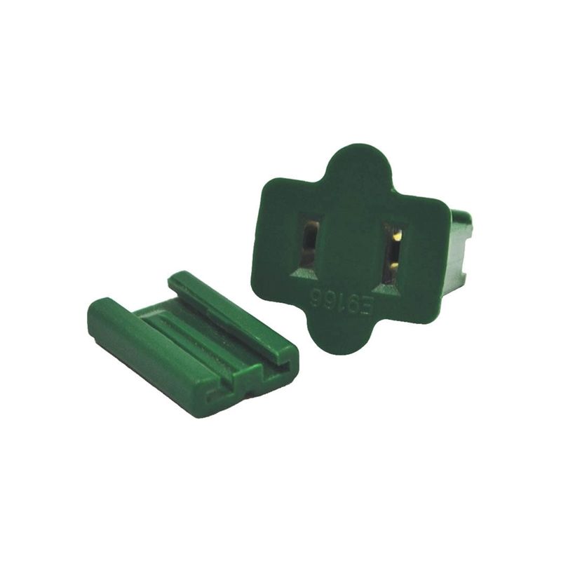 Hometown Holidays ZPLG-F Slide Plug, Female, Green, For: C7 and C9 18 AWG SPT-1 Cord Green