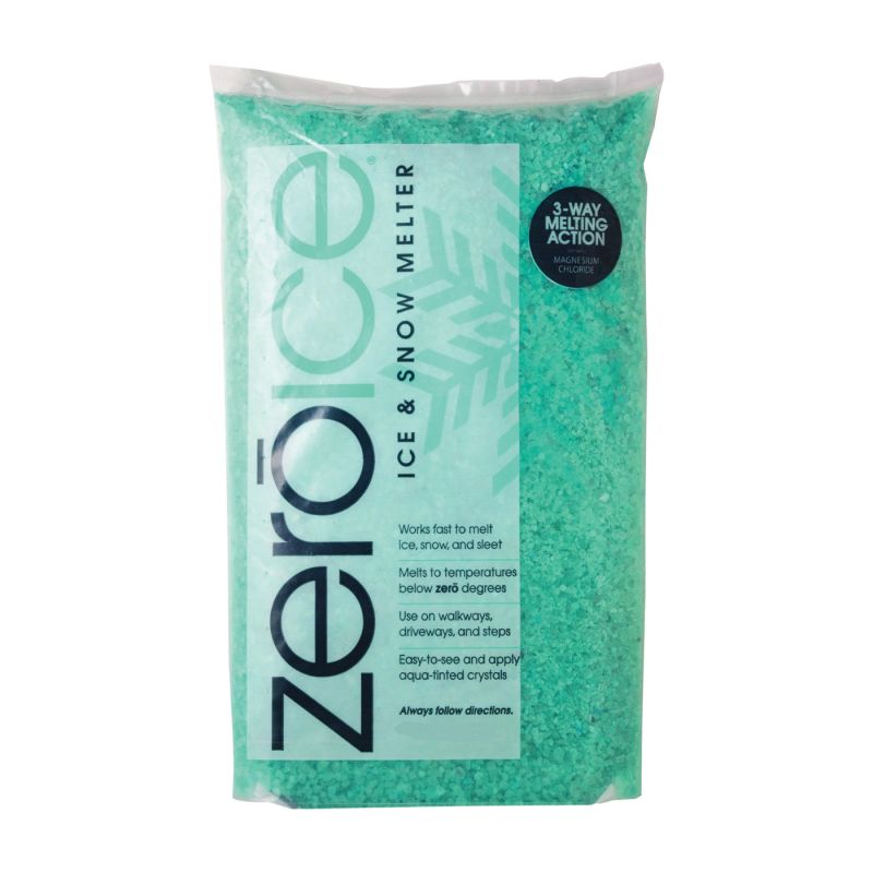 HJ Zero Ice 9529 Ice Melter, Granular, Aqua/White, 10 lb Bag Aqua/White (Pack of 4)