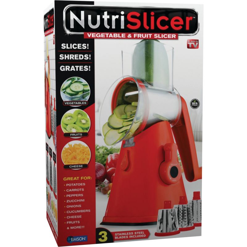 NutriSlicer Vegetable &amp; Fruit Slicer Red