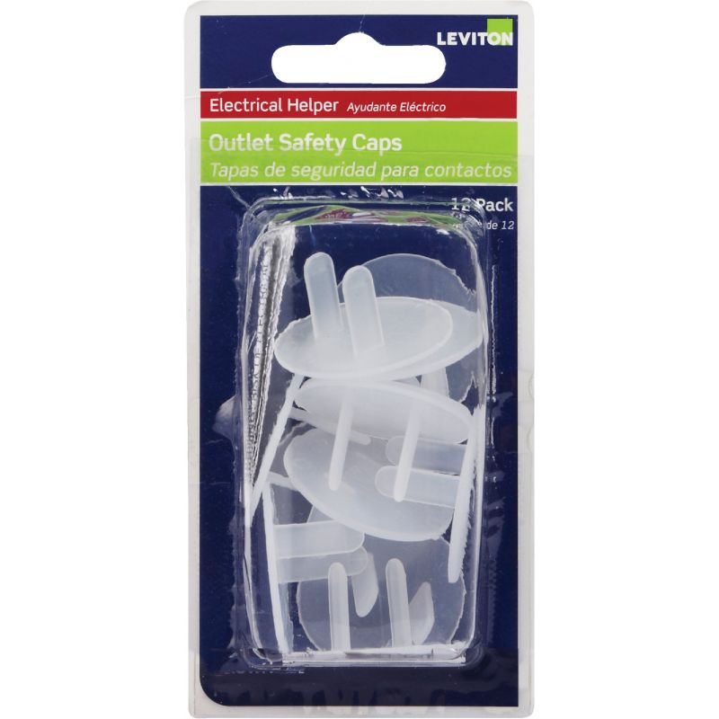 Leviton Safety Outlet Plug Clear