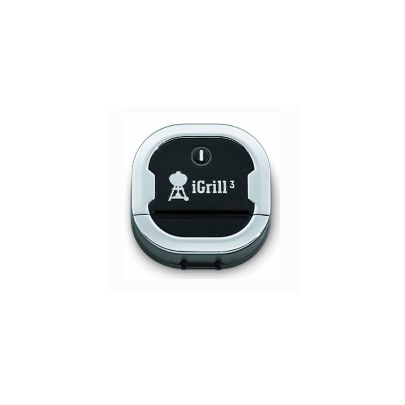 Weber iGrill 3 7204 Thermometer, -22 to 572 deg F, Digital Display, 5 in L Probe, Black Black