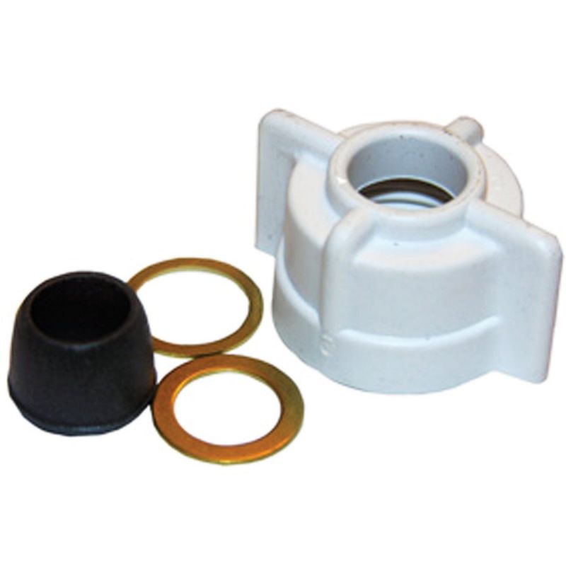 Lasco Slip-Joint Wing Nut And Washer 1/2 In. FPT X 3/8 In. OD Tube