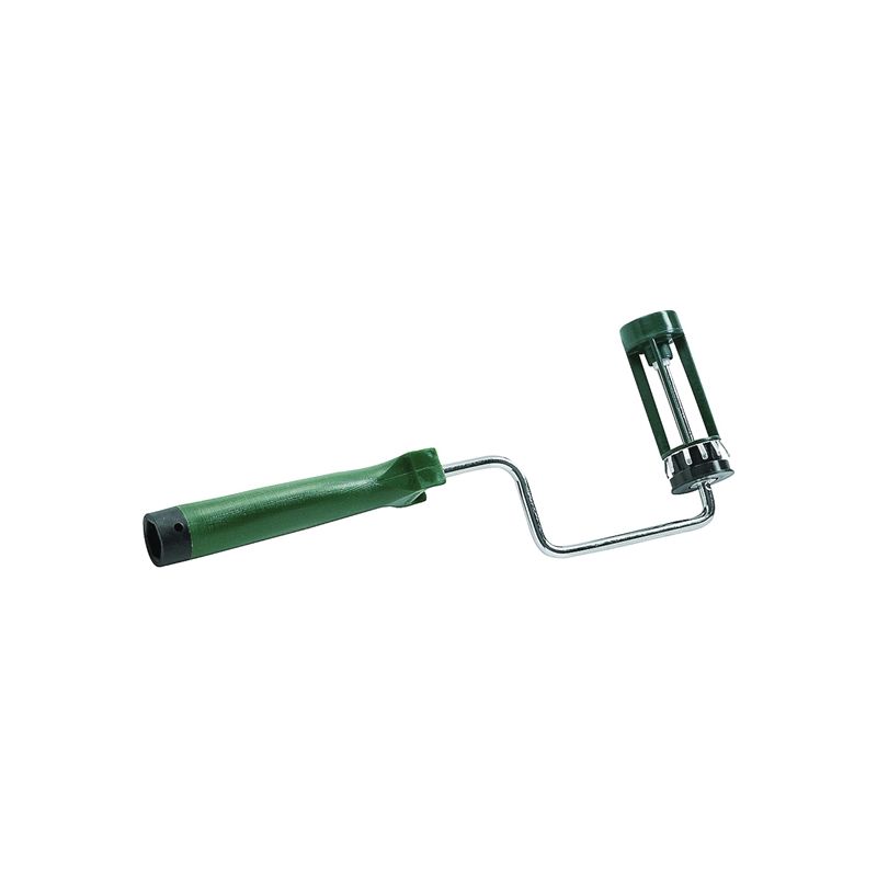Wooster R017-4 Roller Frame, 4 in L Roller, Polypropylene Handle, Threaded Handle, Green Handle
