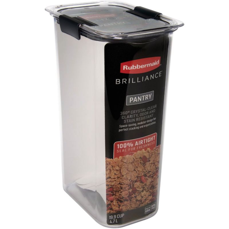 Rubbermaid Brilliance Pantry Food Storage Container 19.9 Cup