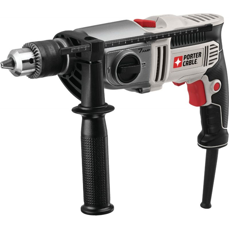 Porter Cable 1/2 In. VSR 2-Speed Electric Hammer Drill 7.0A