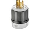 Leviton Industrial Grade Locking Cord Plug Black/White, 20A