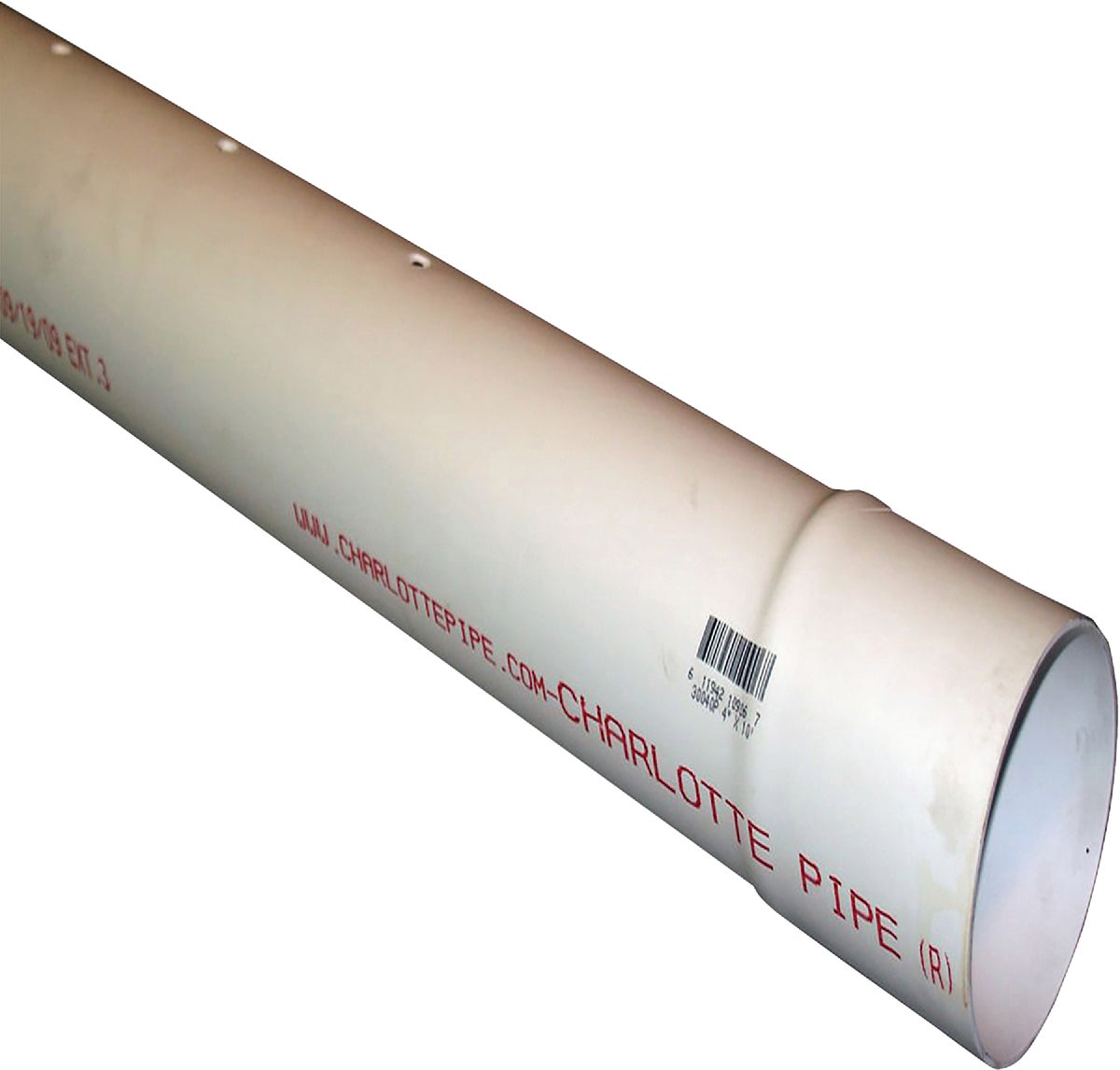 Buy Charlotte Pipe Perforated PVC Drain & Sewer Pipe (3-Row) 4 In. X 10 ...