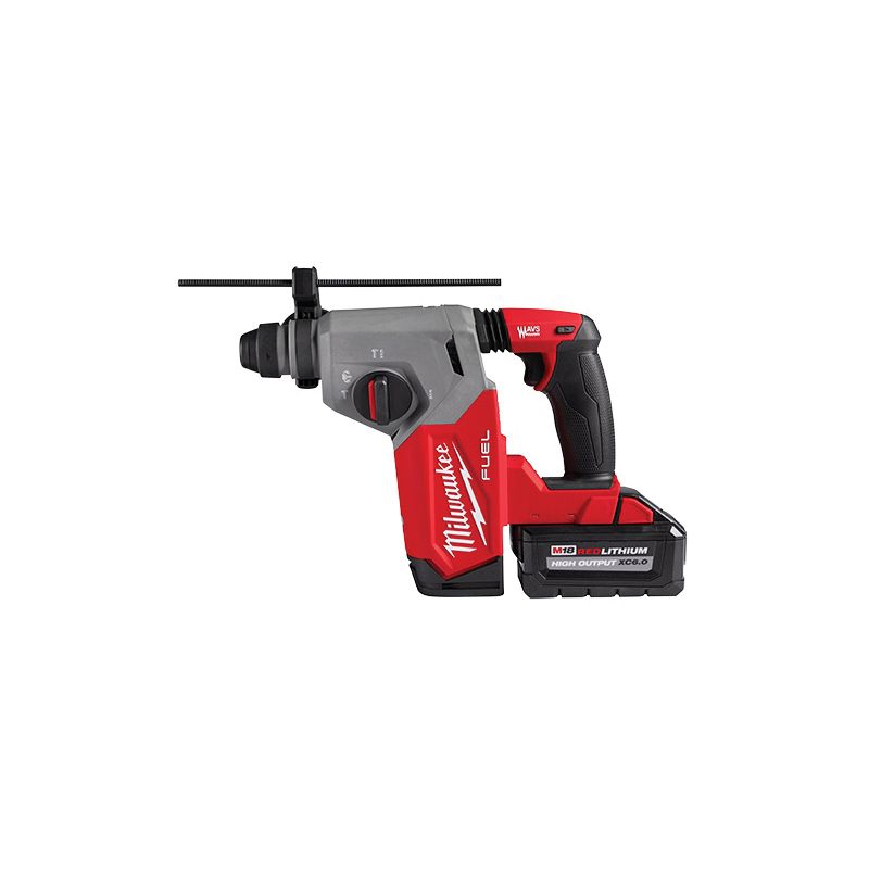 Milwaukee M18 FUEL 2912-22 Rotary Hammer Kit, Battery Included, 18 V, 6 Ah, 1 in Chuck, SDS-Plus Chuck