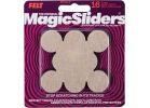 Magic Sliders Felt Pad 1 In., Oatmeal