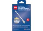 RCA 18 In. Flat Coaxial Cable White