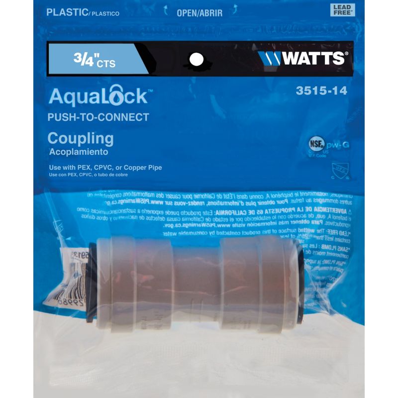 Watts Quick Connect Plastic Coupling