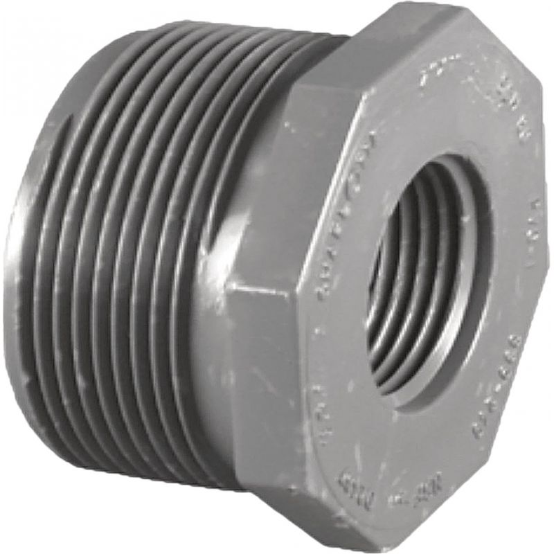 Charlotte Pipe MPTxFPT Sch 80 Reducing PVC Bushing 1-1/2 In. MPT X 1-1/4 In. FPT