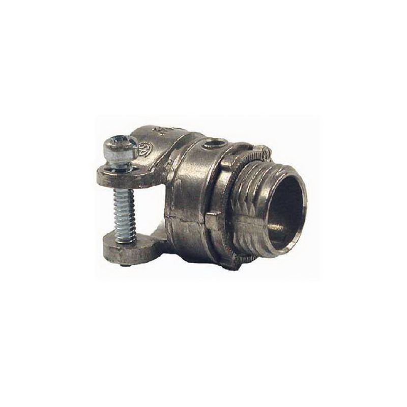 Tradeselect SQ038 Squeeze Connector, 3/8 in Screw, Zinc