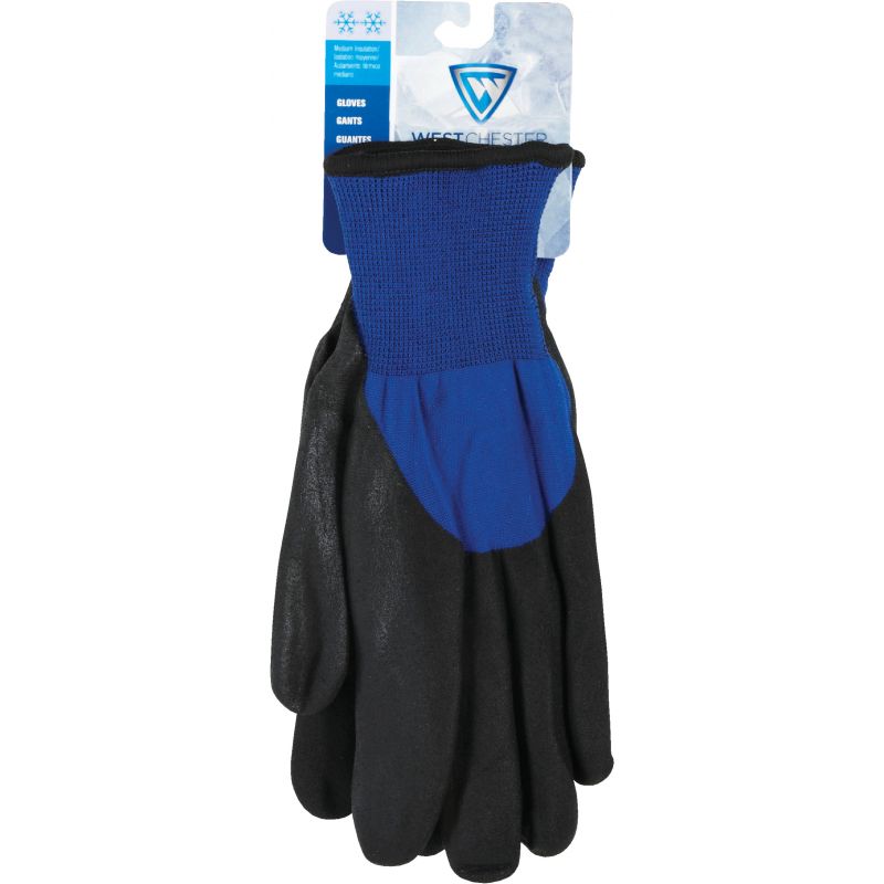 West Chester Protective Gear Nitrile Coated Winter Glove M, Black &amp; Blue