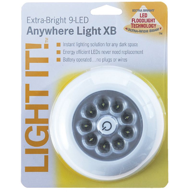 Light It Anywhere LED Battery Tap Light White