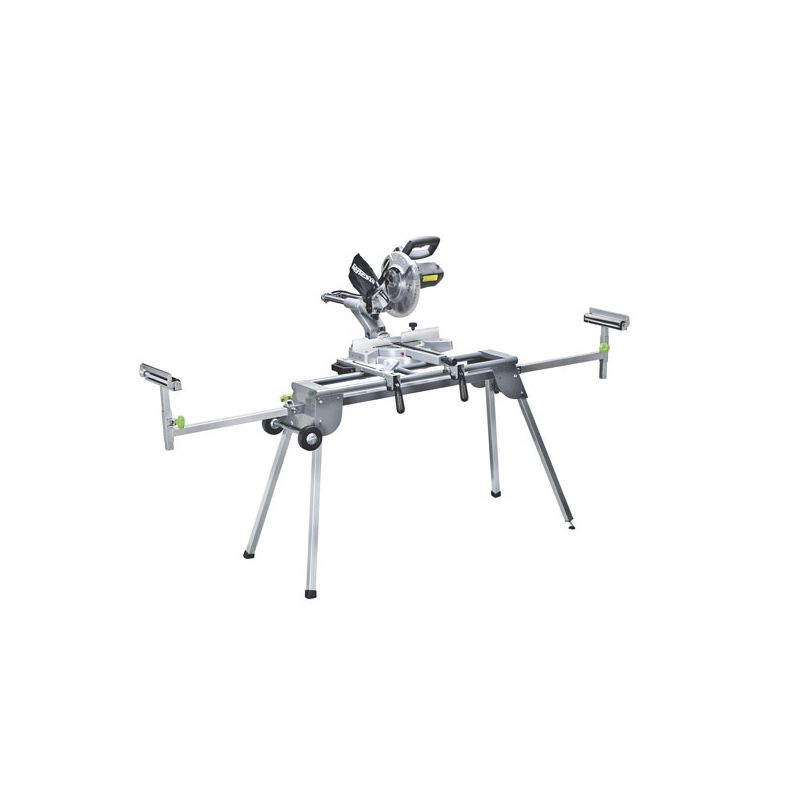 Genesis GMSS400W Miter Saw Stand, 400 lb, 41-1/4 to 110 in W Stand, 32-1/4 to 39 in H Stand, Steel