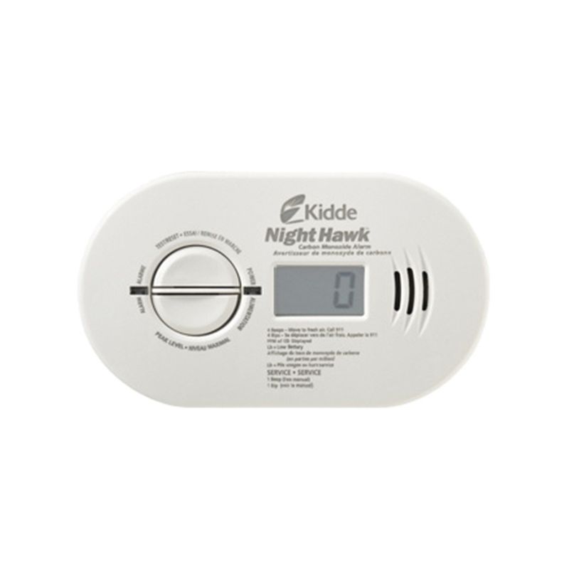 Kidde NightHawk 900-0230 Carbon Monoxide Alarm, 30 to 999 ppm, +/-30 % Accuracy, 4 to 15 min Response, 85 dB, White White