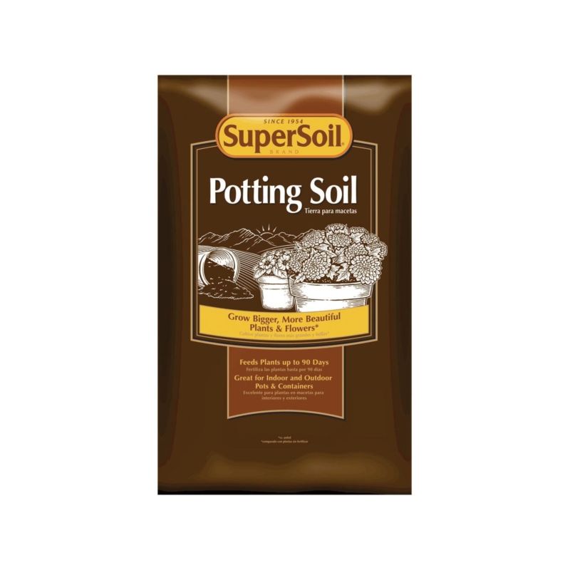 SuperSoil 72452490 Potting Soil, 2 cu-ft Coverage Area, Bag