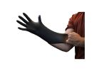 Gloveworks GPNB46100 Non-Sterile Gloves, L, Nitrile, Powder-Free, Black, 13.86 in L L, Black