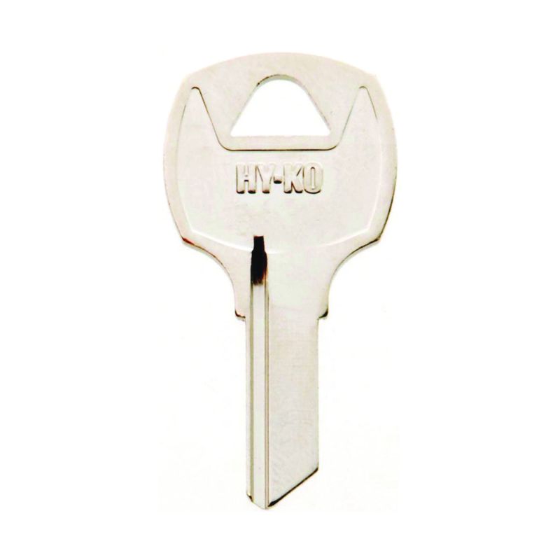 Hy-Ko 11010RO5 Key Blank, Brass, Nickel, For: National Cabinet Locks