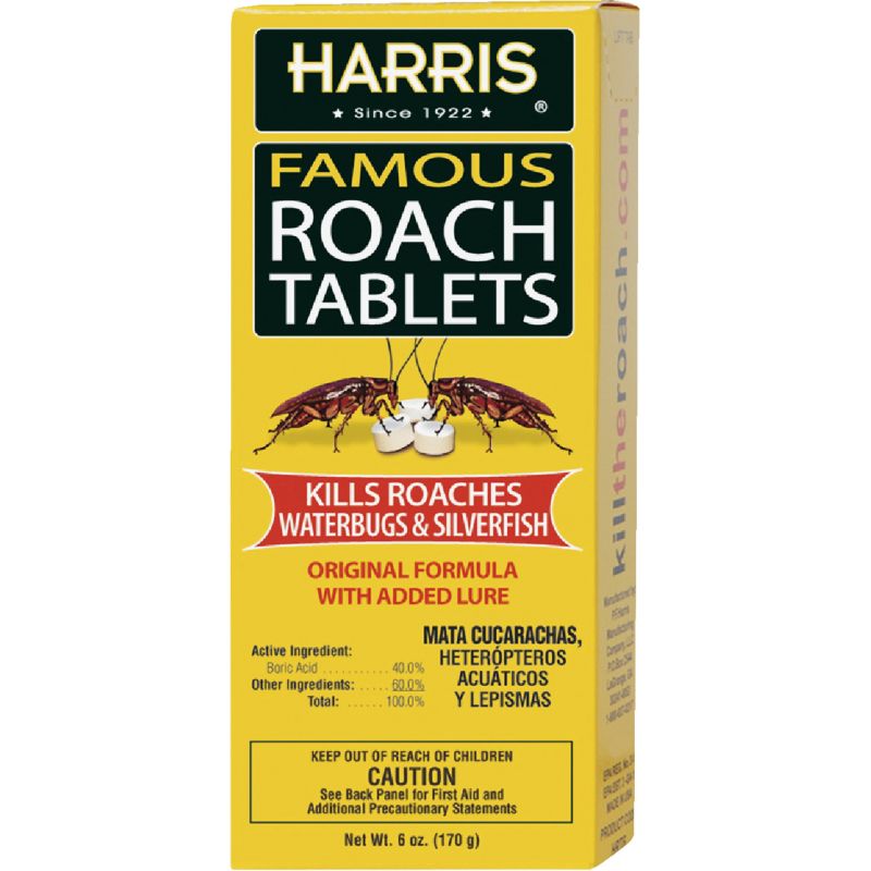Harris Silverfish &amp; Roach Killer Tablets 6 Oz., Tablet