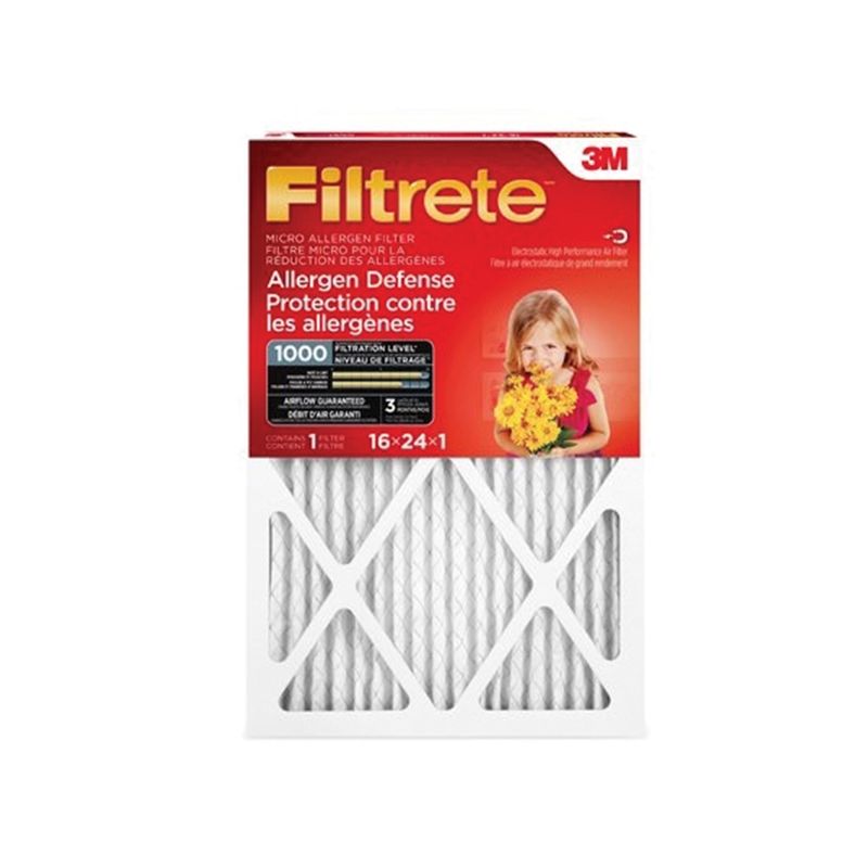 Filtrete 9825DC-6-C Air Filter, 24 in L, 16 in W, 11 MERV, 1000 MPR (Pack of 6)