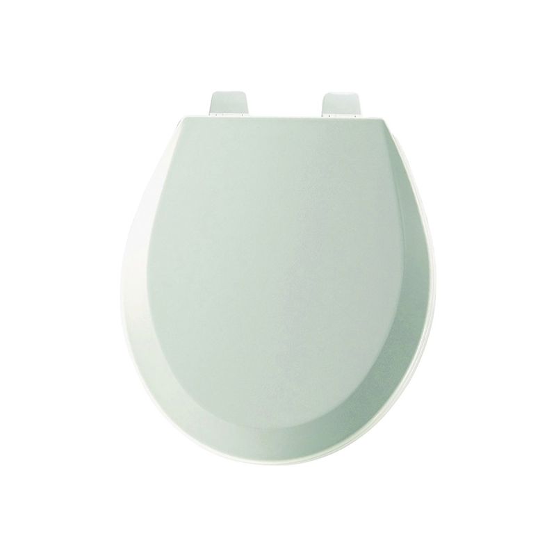 Bemis 500PROAR-000 Toilet Seat, Round, Molded Wood, White, Adjustable Hinge White
