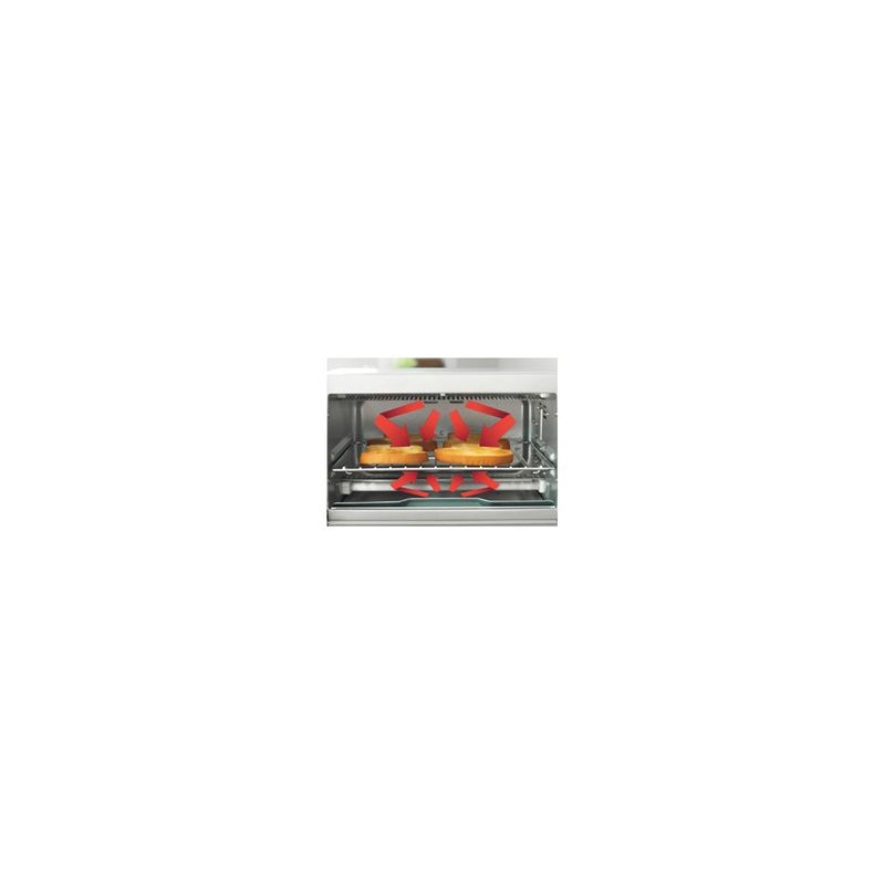 Black+Decker TO1785SG Toaster Oven, 1150 W, 4-Slice, Knob Control, Gray/Silver Gray/Silver