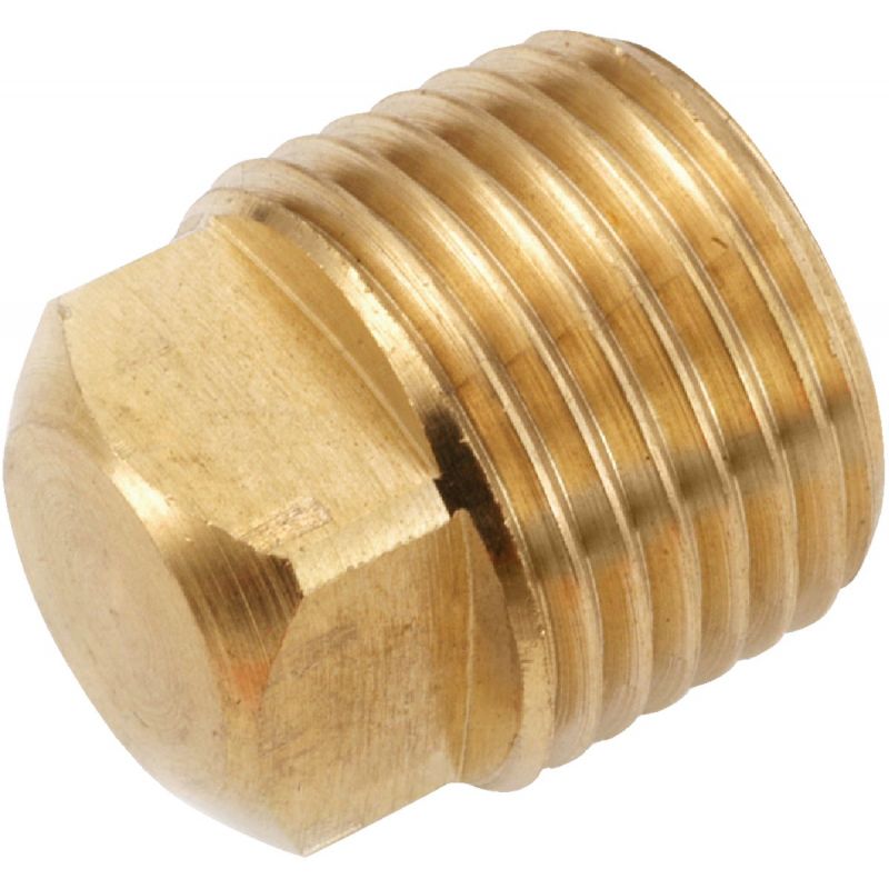 Anderson Metals Yellow Square Head Brass Plug 1/4&quot;