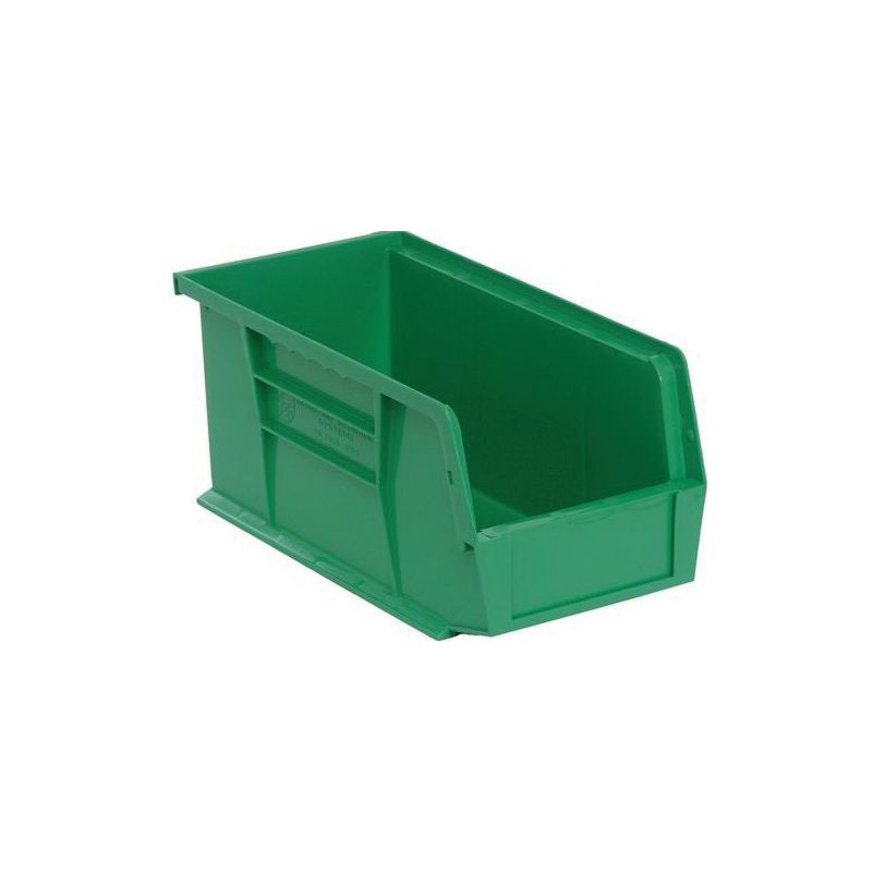 Quantum Storage Systems Ultra RQUS230GN-UPC Ultra Stack and Hang Bin, 35 lb, Polypropylene, Green, 10-7/8 in L 35 Lb, Green