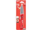 Milwaukee FASTBACK Smooth Folding Knife Red, 2-3/4 In.