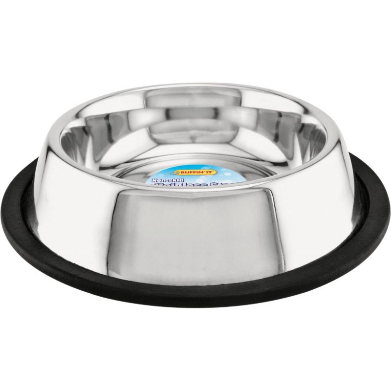 Westminster Pet Ruffin&#039; it Stainless Steel Non-Skid Pet Food Bowl 16 Oz., Stainless Steel