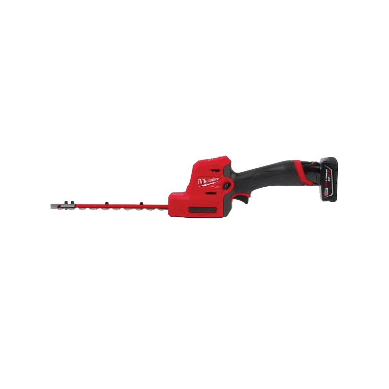 Milwaukee 2533-21 Hedge Trimmer, Tool Only, 4 Ah, 12 V, Lithium-Ion, 1/2 in Cutting Capacity, 8 in Blade