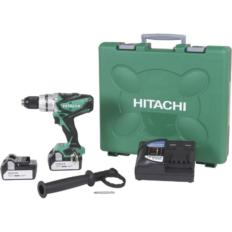 Hitachi 18V Lithium-Ion Cordless Hammer Drill Kit