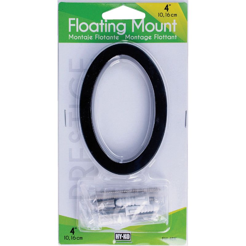 Midwest Fastener Hy-Ko Black Floating Mount House Number Black, Floating Mount