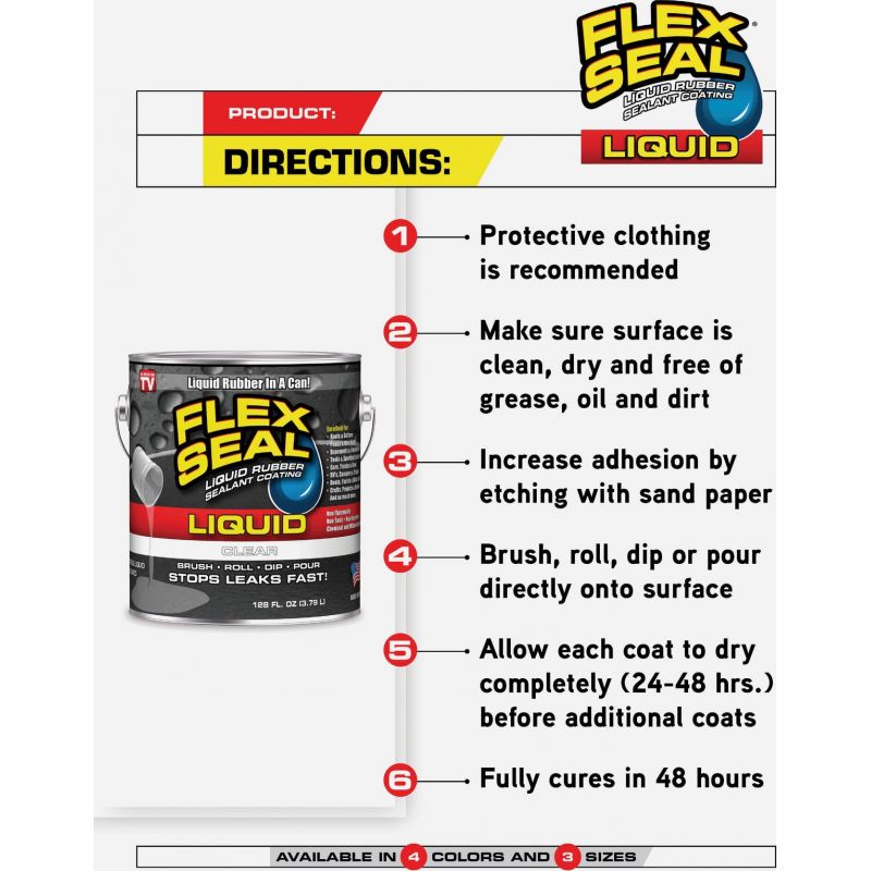Flex Seal Liquid Rubber Sealant 1 Qt., Black