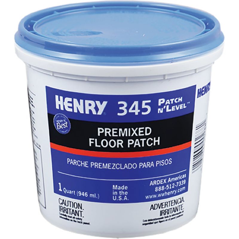 Henry 345 Premixed Patch n&#039;LEVEL Floor Patch &amp; Smoothing Compound Gray, 1 Qt.