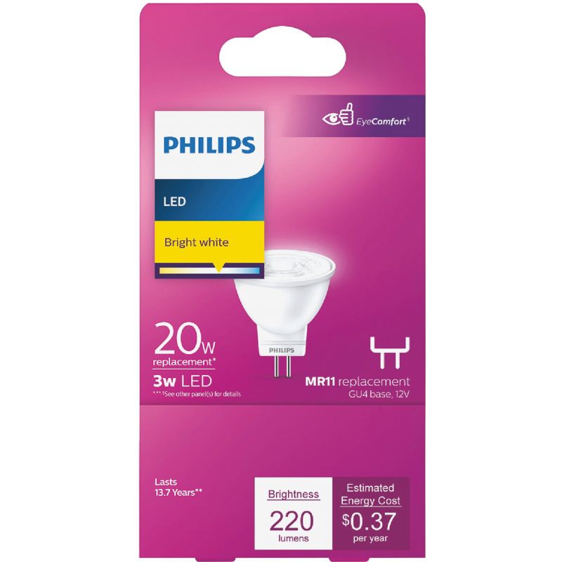 Klusjesman Versterker Uitputting Buy Philips MR11 G4 Base LED Floodlight Light Bulb