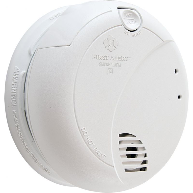 First Alert Smoke Alarm With Battery Back-Up White