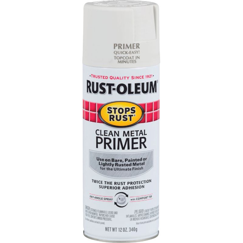 Rust-Oleum Stops Rust White Clean Metal Spray Primer White