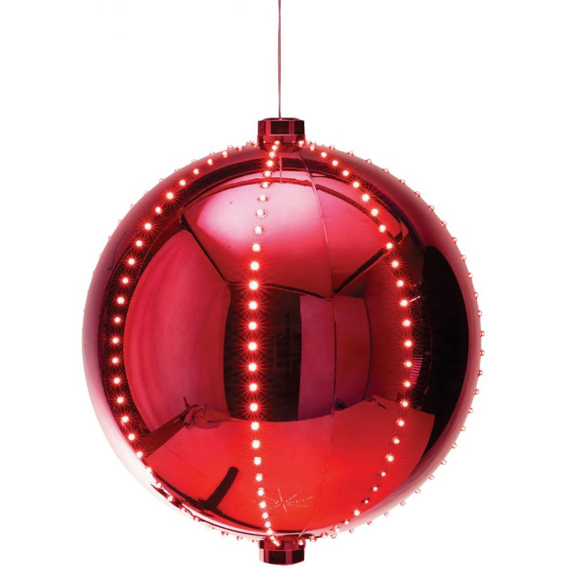 Alpine Christmas Ball Lighted Decoration with Chasing LEDs