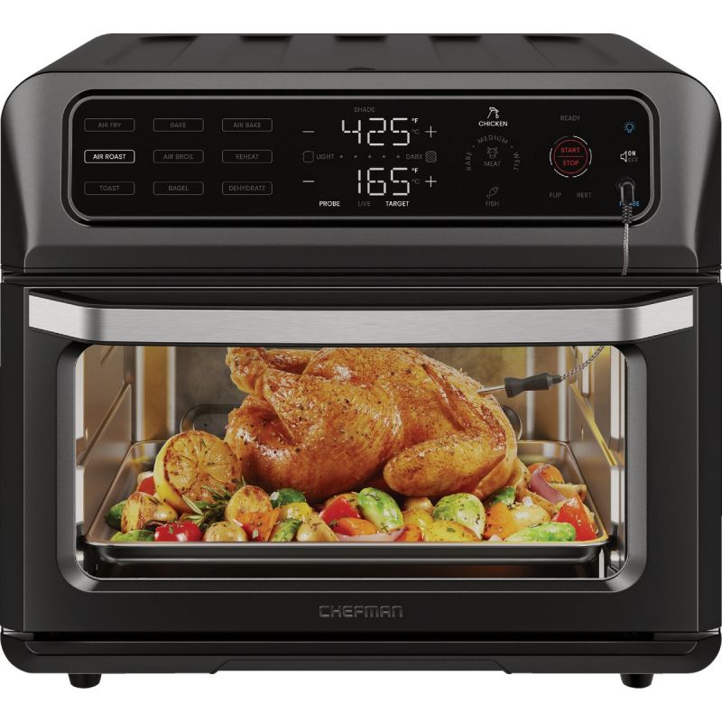 Chefman ExacTemp Toaster Oven Air Fryer 20 Qt., Black