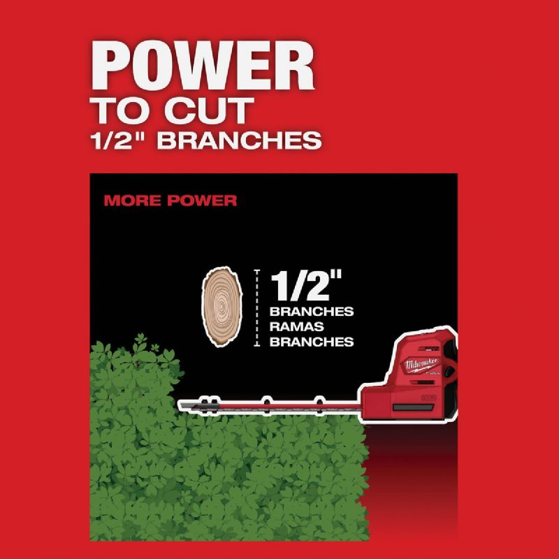 Milwaukee M12 Fuel 12V Cordless Hedge Trimmer 1/2 In., 8 In.