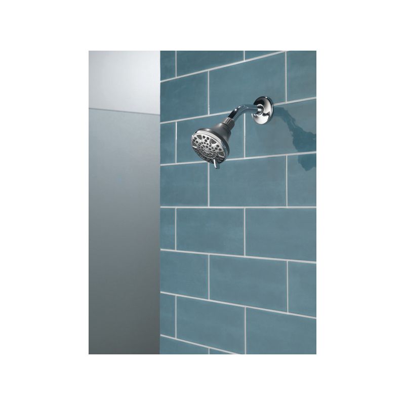 Peerless 76314 Shower Head, 1.75 gpm, 3-Spray Function, Chrome, 3-3/8 in Dia, 3-3/4 in L