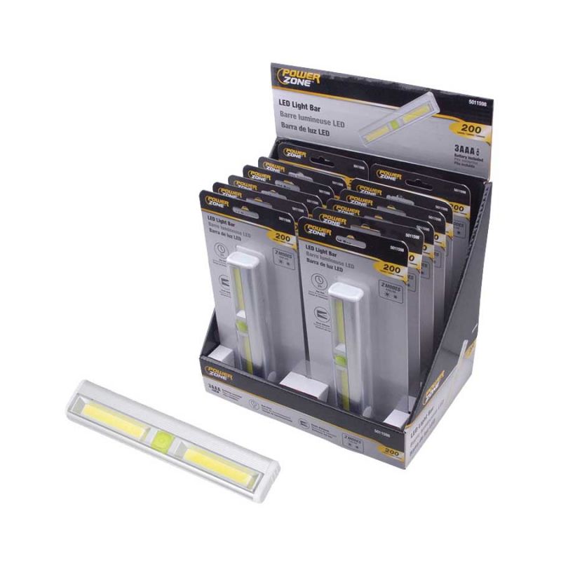 PowerZone 12562 Light Bar, LED Lamp, 2-Lamp, White Light Aluminum (Pack of 12)